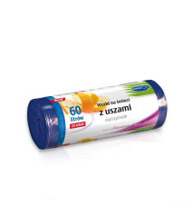 Pungi pentru gunoi cu mînere 60 L, 20 buc, albaștri, Stella Pack